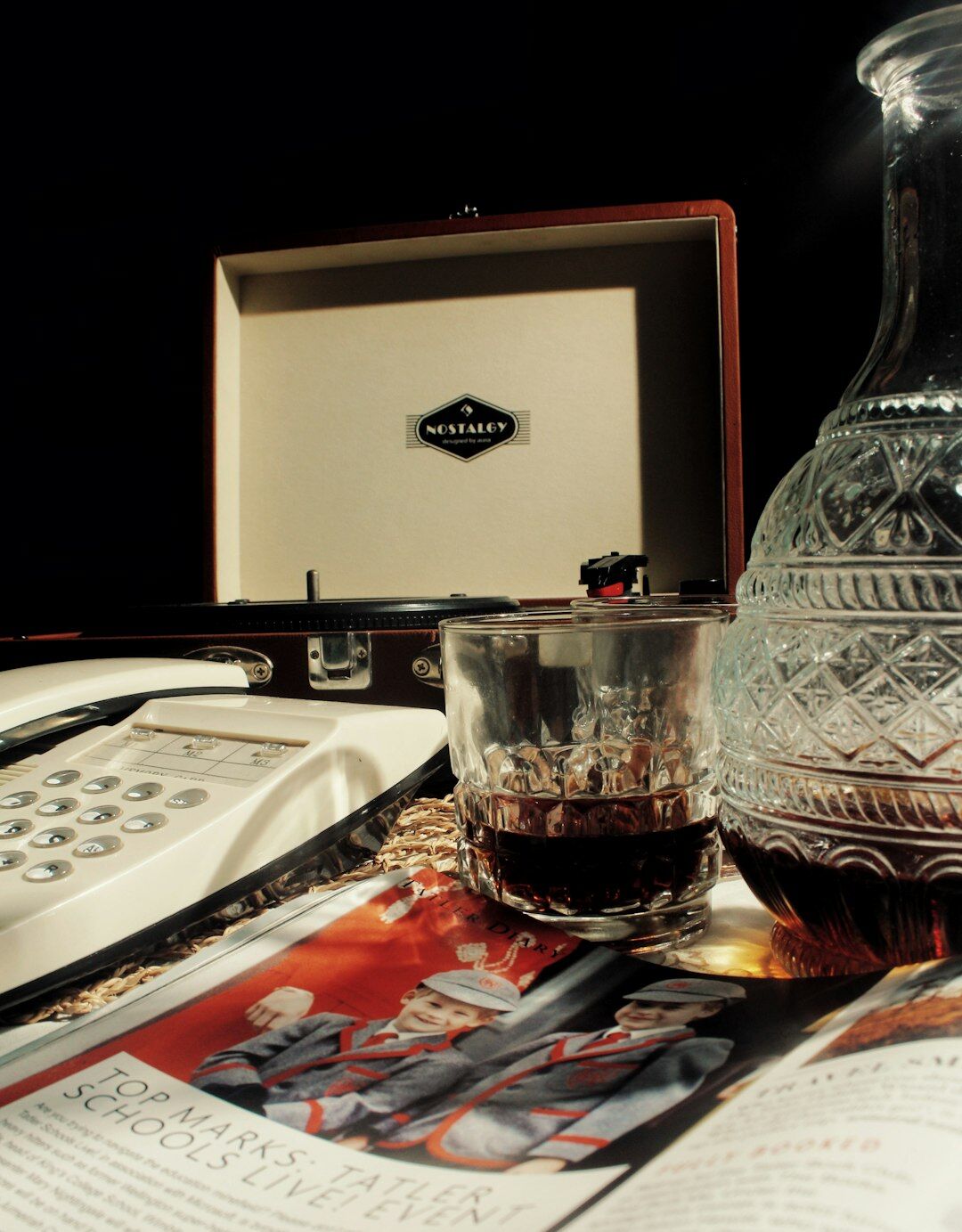 vintage detective desk