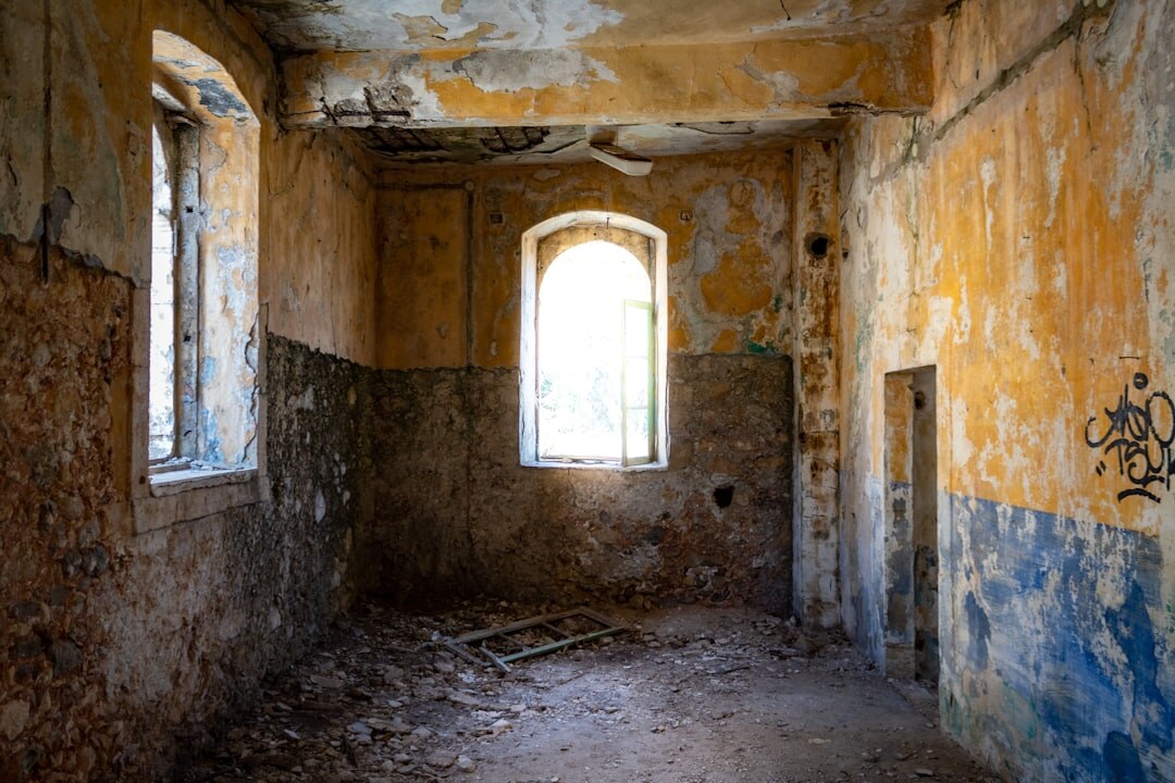 old abandoned house interior